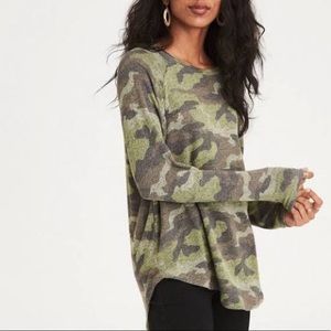 American Eagle Soft & Sexy Plush Camo Long Sleeve